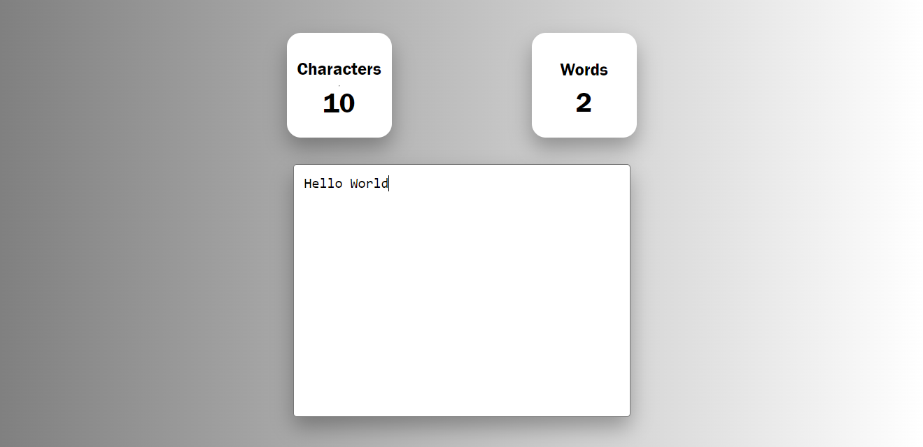 Words and Character Counter