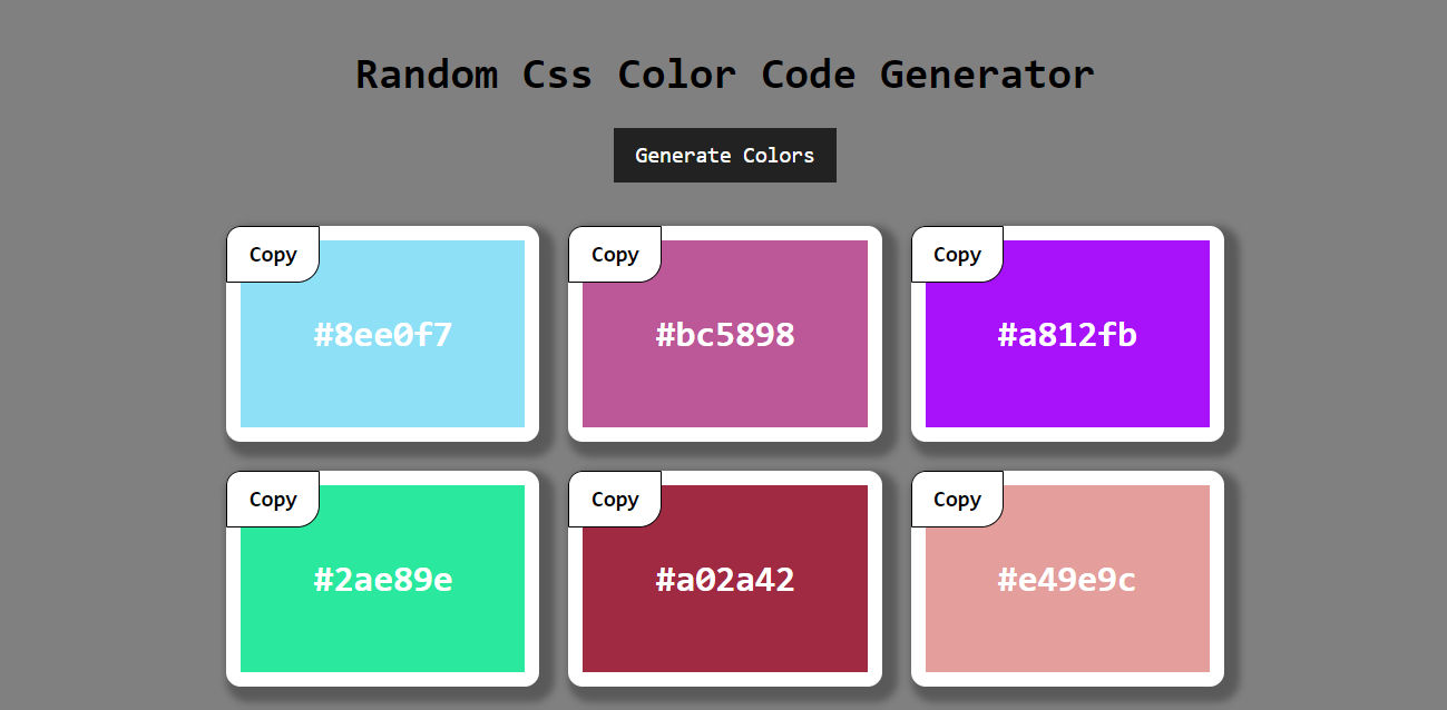 Random Color Generator