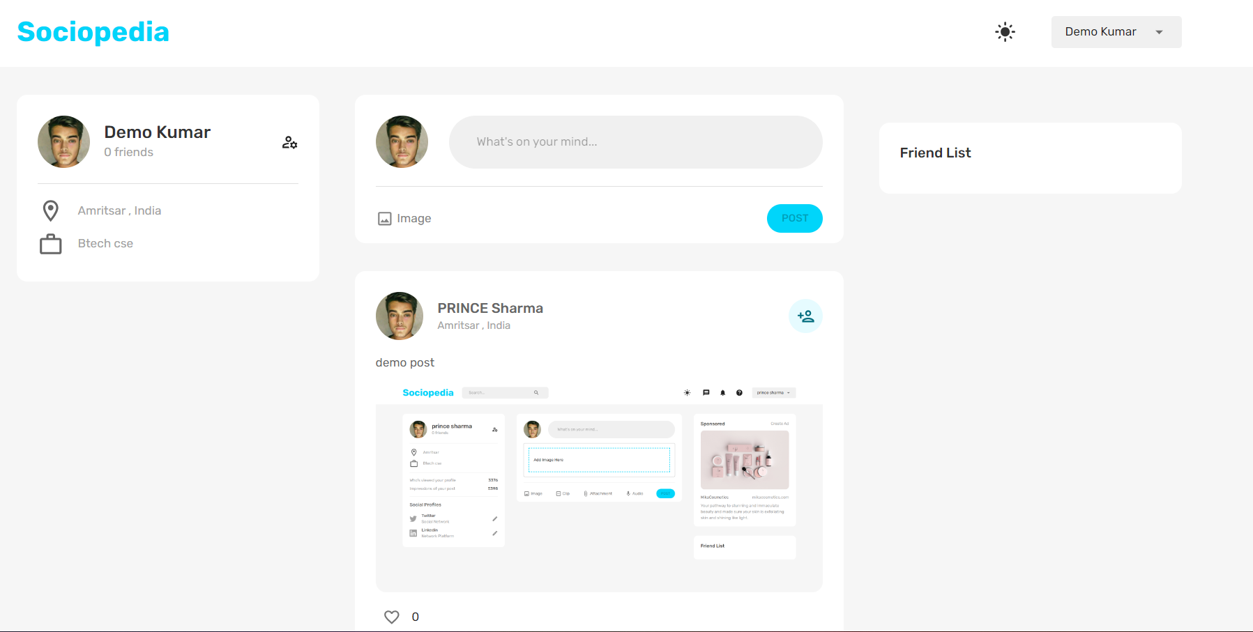 Social Media App