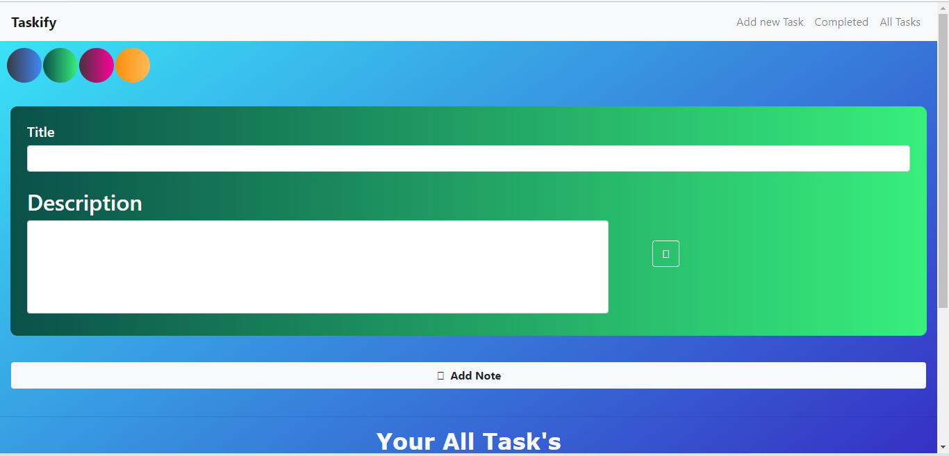 Task Recorder Web Application