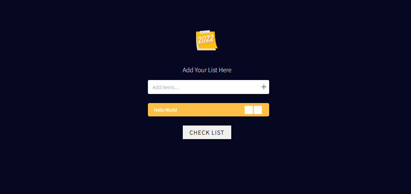 ToDo List Managmement Application with React